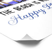 Impression Photo La plage est mon endroit heureux (Coin)