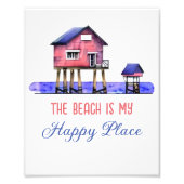 Impression Photo La plage est mon endroit heureux (Devant)