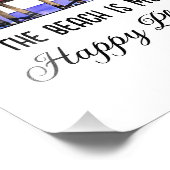 Impression Photo La plage est mon endroit heureux (Coin)