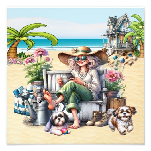 Impression Photo La Plage - Mon Endroit Heureux (Devant)