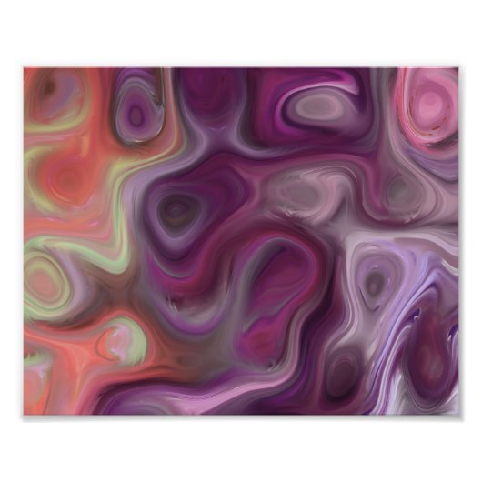 Impression Photo La pluie, violette (Devant)