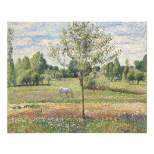 Impression Photo La Prairie au cheval gris, Eragny, Peinture à l'hu