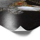 Impression Photo La reine Elizabeth I souffle une gomme à bulle bla (Coin)