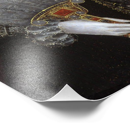 Impression Photo La reine Elizabeth I souffle une gomme à bulle bla (Coin)