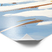 Impression Photo La Révélation De La Neige : La Course Du Lièvre (Coin)