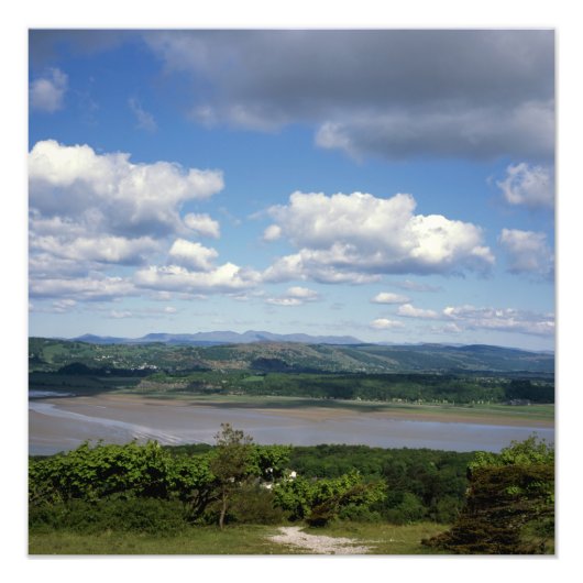 Impression Photo La rivière Kent vue d'Arnside Knott Arnside (Devant)