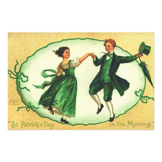 Impression Photo "La Saint-Patrick du matin." Carte ancienne (Devant)