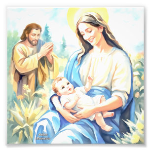 Impression Photo La Sainte Famille - Nativité