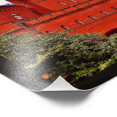 Impression Photo La salle de gym rouge (Coin)