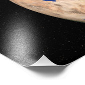 Impression Photo La Terre de la prochaine génération de marbre bleu (Coin)