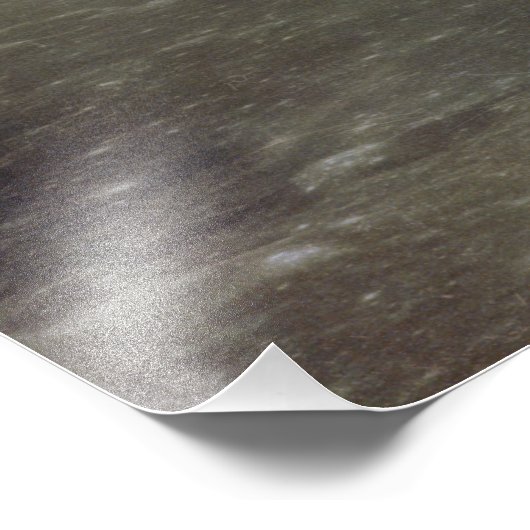 Impression Photo La Terre de Lune dans l'espace noir (Coin)