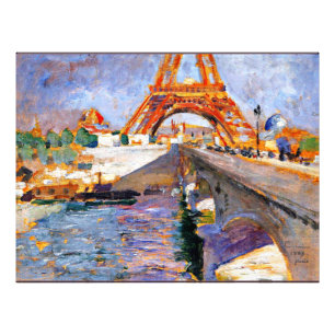 Impression Photo La Tour Eiffel en construction