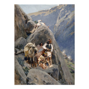 Impression Photo La tribu Apache combat les guerres amérindiennes