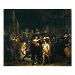 Impression Photo La Veille de la nuit - Rembrandt
