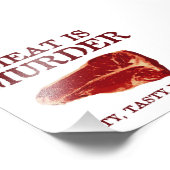 Impression Photo La viande est un crime déguisé (Coin)