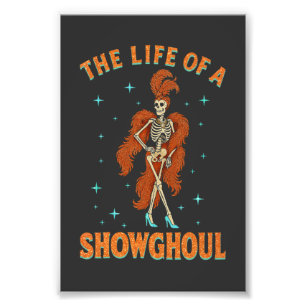 Impression Photo La vie d'une fille de squelette d'Halloween Showgh