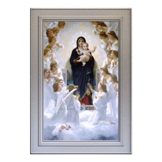 Impression Photo La Vierge aux anges par William Adolphe Bouguere (Devant)
