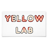 Impression Photo labo jaune Canadien-Drapeau dans le nom (Devant)