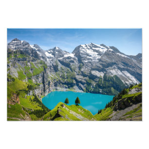 Impression Photo Lac alpin Oeschinensee en Suisse