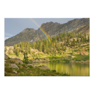 Impression Photo Lac Cecret avec arc-en-ciel sur Devil's Castle,