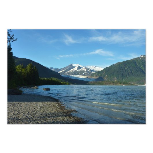 Impression Photo Lac Mendenhall dans le paysage de Juneau Alaska (Devant)