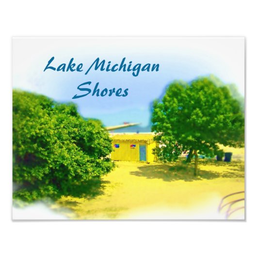 Impression Photo Lac Michigan Rive de Chicago Beach (Devant)
