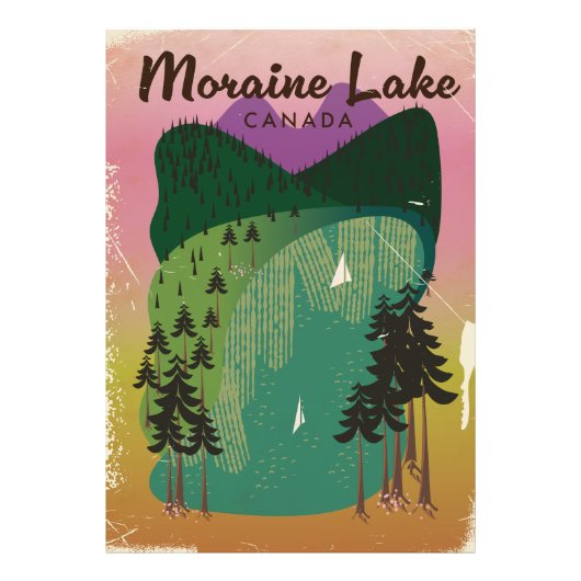 Impression Photo Lac Moraine Canada (Devant)