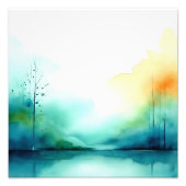 Impression Photo Lac par matin brumeux (Devant)