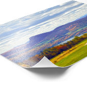 Impression Photo Lac Willoughby, Vermont, en automne (Coin)