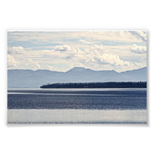 Impression Photo Lac Yellowstone, vue sur le pouce ouest