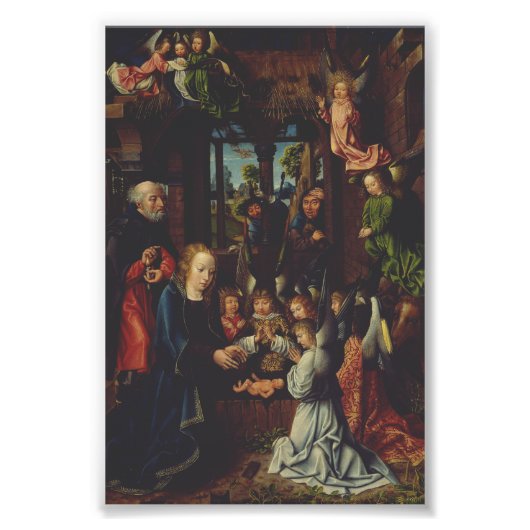 Impression Photo L'Adoration de l'Enfant Christ (Devant)