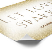 Impression Photo Laisser l'amour scintiller - or scintillant envoye (Coin)