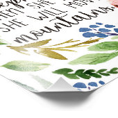 Impression Photo Laissez-la dormir aquarelle Floral Nursering Print (Coin)