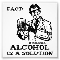 L'alcool est une solution en chimie