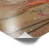 Impression Photo L'amour des médias mixtes donne de l'espoir (Coin)