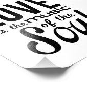 Impression Photo L'amour est la musique de l'âme (Coin)