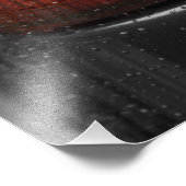 Impression Photo Lampe de voiture en pluie (Coin)