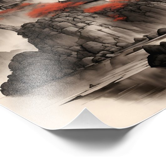 Impression Photo Landscape of ancient villages in Ninh Binh Vietnam (Coin)