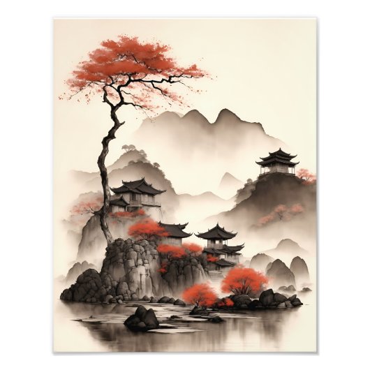 Impression Photo Landscape of ancient villages in Ninh Binh Vietnam (Devant)