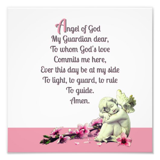 Impression Photo L'ange gardien de l'enfant (Devant)
