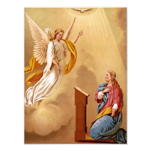 Impression Photo L'Annonciation de la Vierge Marie (Devant)