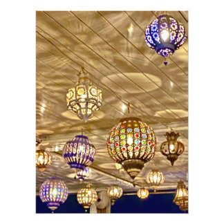 Impression Photo Lanternes colorées - Marrakech, Maroc