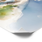 Impression Photo L'aquarelle de Cancun (Coin)