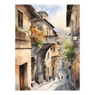 Impression Photo L'aquarelle de Tbilissi