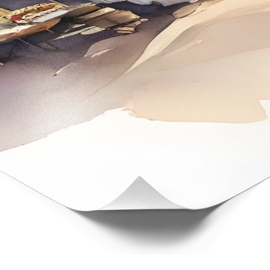 Impression Photo L'aquarelle du Caire (Coin)