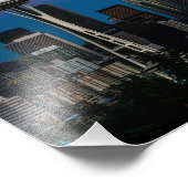 Impression Photo L'architecture de Seattle sous ciel violet (Coin)