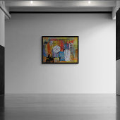 Impression Photo Large Abstract Acrylic Painting