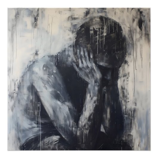 Impression Photo L'art Abstrait triste (Devant)