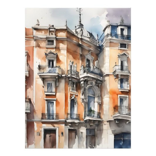 Impression Photo L'art de l'aquarelle à Madrid (Devant)