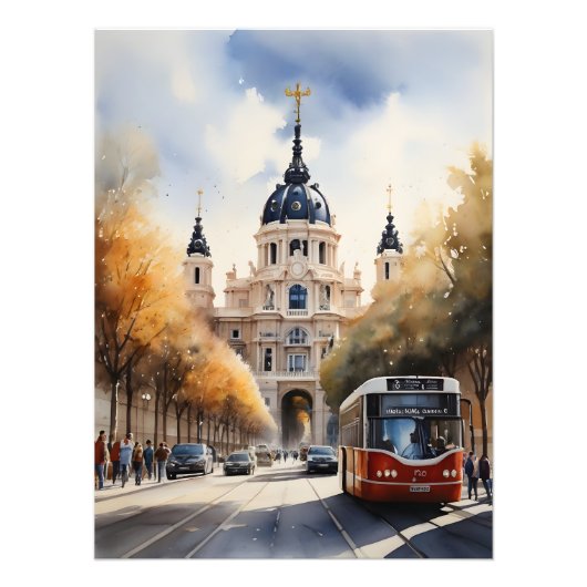 Impression Photo L'art de l'aquarelle à Madrid (Devant)